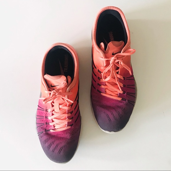 Nike Free TR 6 Spectrum Training Shoes Neon - 8 - Picture 4 of 11